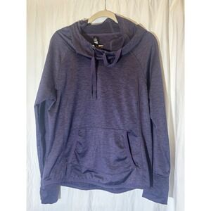 90 Degree‎ by Reflex Womens Cowl Neck Slits Hoodie Pullover Thumbholes XL L41